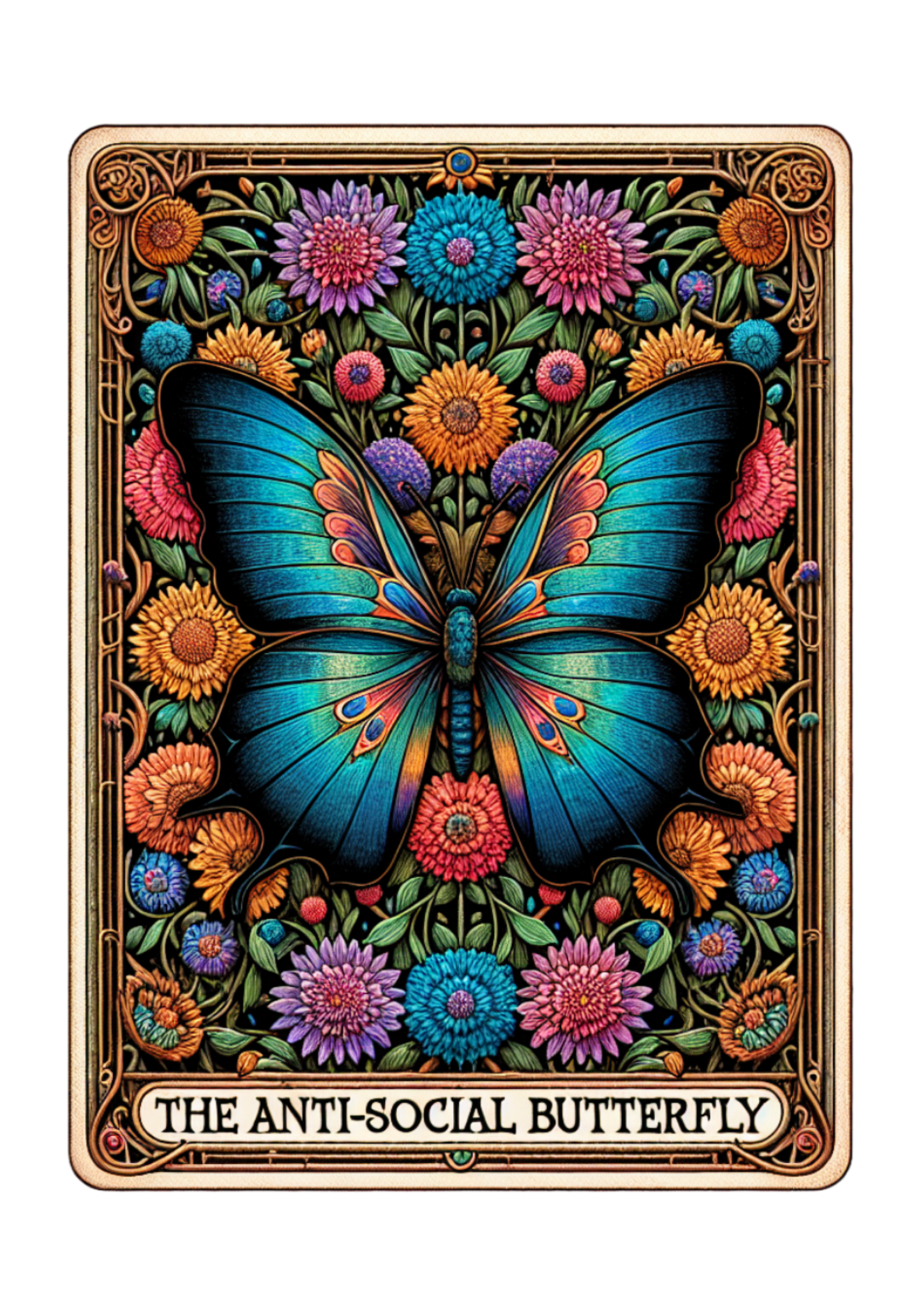 Anti Social Butterfly - Funny Tarot