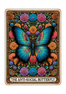 Anti Social Butterfly - Funny Tarot