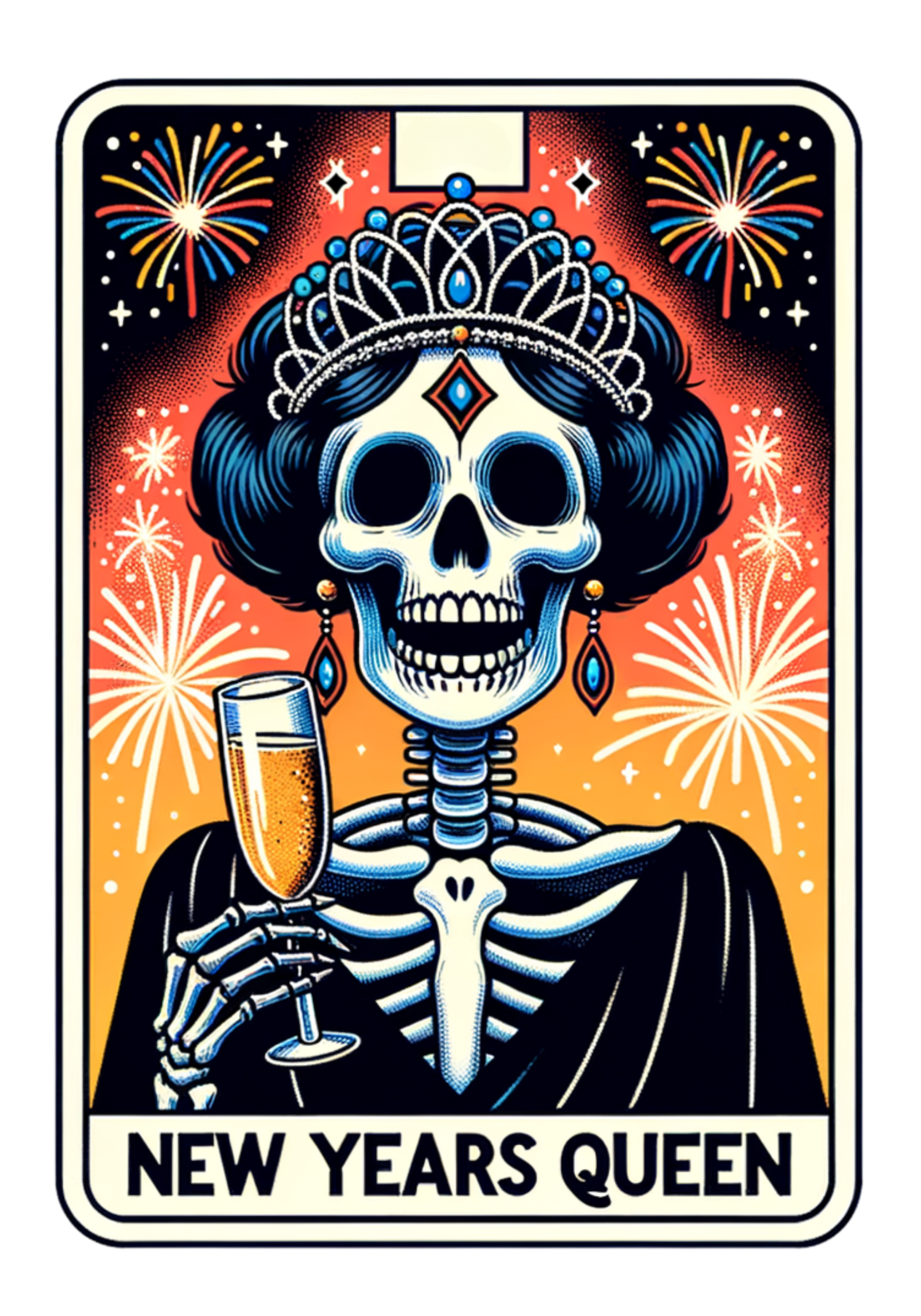 New Years Queen - Funny Tarot